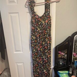 LOFT Floral Jumpsuit